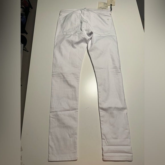NEW Rag & Bone The Dre Boyfriend Skinny Jeans White Denim Size 28 - Picture 9 of 9